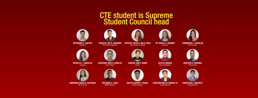 CTE student is Supreme Student Council head