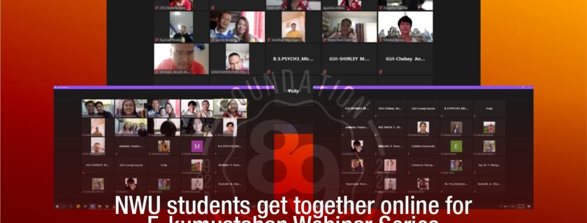 NWU students get together online for E-Kamustahan Webinar Series