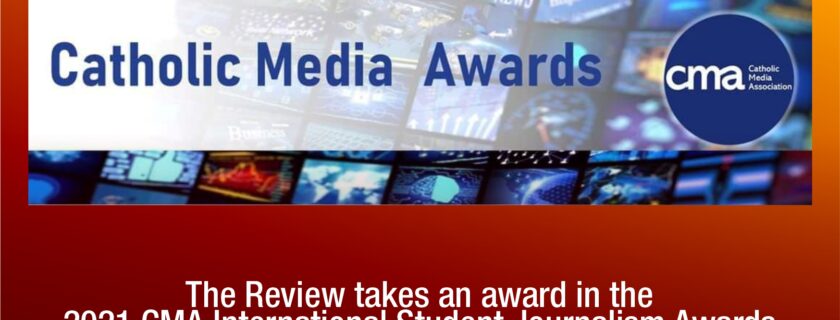 The Review takes an award in the 2021 CMA International Student Journalism Awards