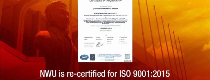 NWU is re-certified for ISO 9001:2015