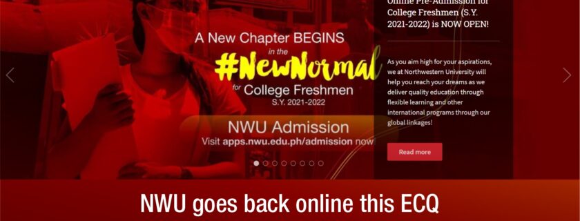 NWU goes back online this ECQ