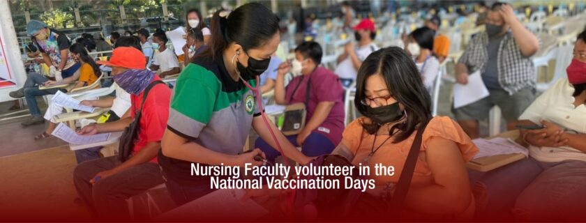 Nursing Faculty volunteer in the National Vaccination Days